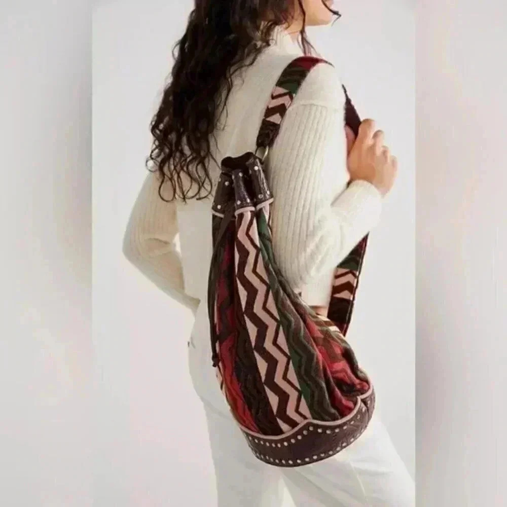 NWOT Free people Zola Tapestry Sling Bag